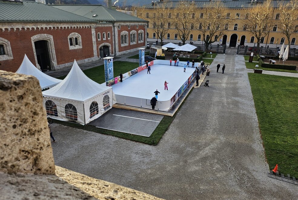 Ice rink at the Old Salt Works in Bad Reichenhall